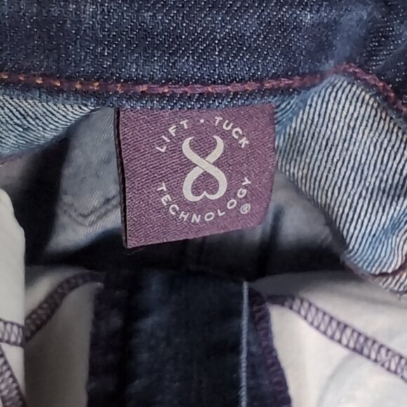 NYDJ Modern Bootcut Jeans Studded Pockets Dark Wash Slimming Denim Lift Tuck - Picture 14 of 15